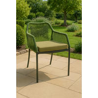 STAPELSTUHL Aluminium Anthrazit, Olivgrün, Waldgrün  - Waldgrün/Anthrazit, MODERN, Kunststoff/Textil (56/79/62cm) - Ambia Garden