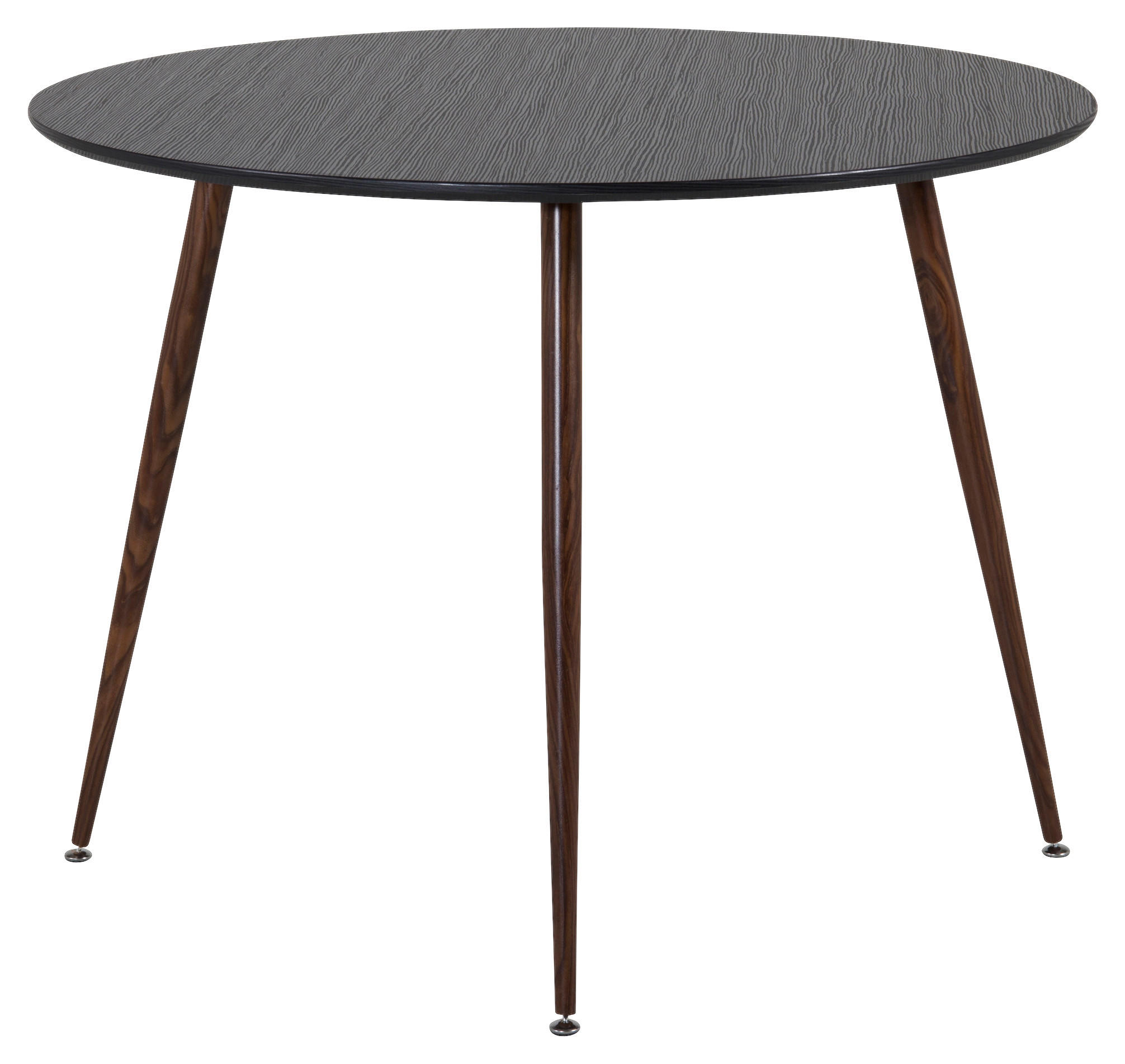 ESSTISCH in Metall, Holzwerkstoff 100/100/75 cm  - Schwarz, Design, Holzwerkstoff/Metall (100/100/75cm) - Livetastic