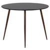 ESSTISCH in Metall, Holzwerkstoff 100/100/75 cm  - Schwarz, Design, Holzwerkstoff/Metall (100/100/75cm) - Livetastic