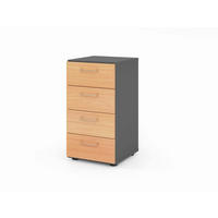AKTENSCHRANK Graphitfarben, Buchefarben  - Buchefarben/Graphitfarben, Basics, Holzwerkstoff (40/74,8/41,7cm) - Venda