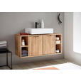 WASCHBECKENUNTERSCHRANK 105/48/40 cm  - Wildeiche, Basics, Holz (105/48/40cm) - Linea Natura