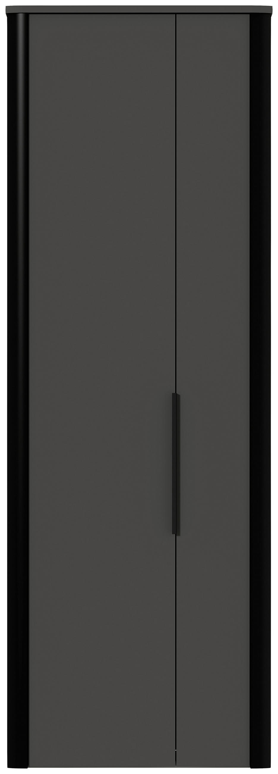 GARDEROBENSCHRANK  in 66/191/34 cm  - Anthrazit/Schwarz, Design, Holzwerkstoff/Metall (66/191/34cm) - Dieter Knoll