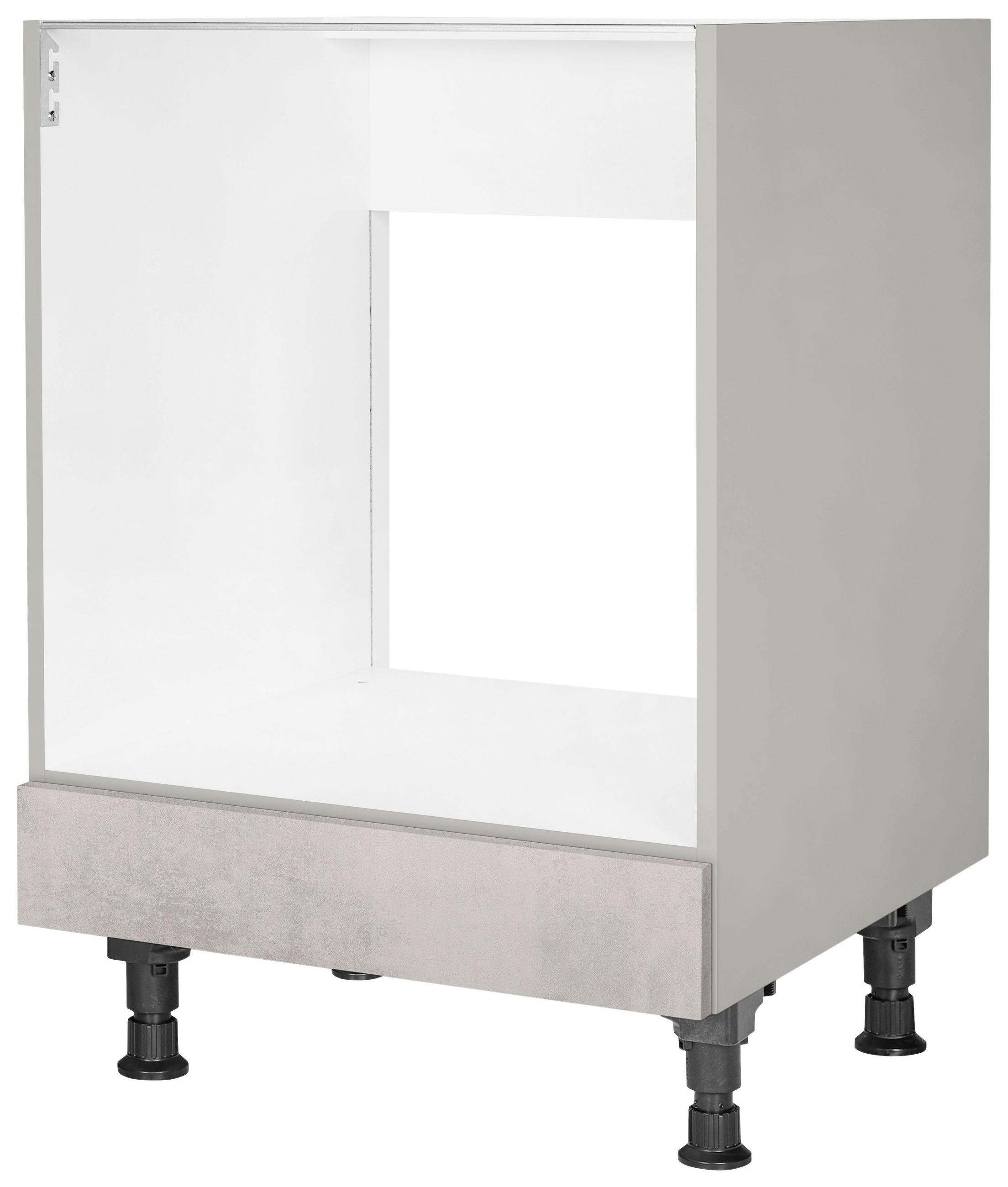 HERDUMBAUSCHRANK 60/87/56 cm  in Hellgrau  - Hellgrau, MODERN, Holzwerkstoff (60/87/56cm) - Nobilia