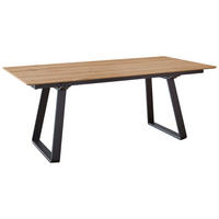 ESSTISCH in Metall, Holzwerkstoff 180-280/95/76 cm  - Eichefarben, Basics, Holzwerkstoff/Metall (180-280/95/76cm) - Celina Home
