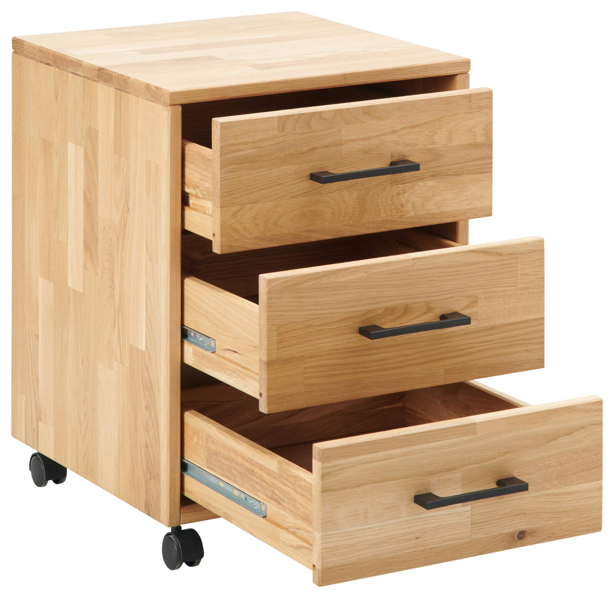 ROLLBOX - negru, Basics, plastic/lemn (40/56,7/42cm) - Livetastic
