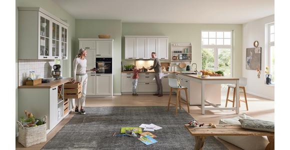 EINBAUKÜCHE   - Weiß, LIFESTYLE, Holzwerkstoff - Novel