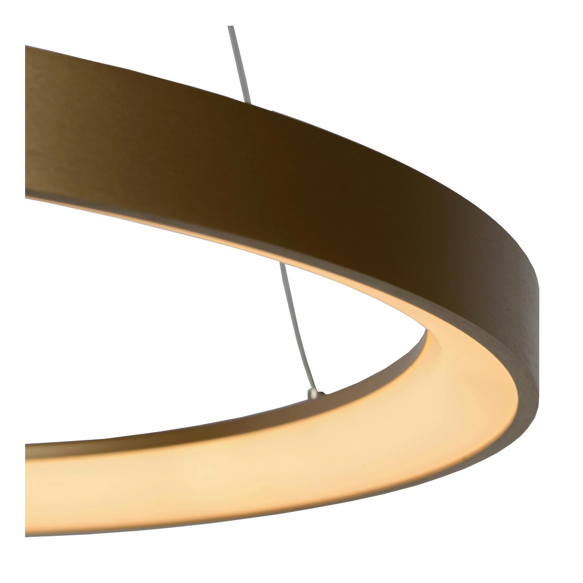 LED-HÄNGELEUCHTE Vidal   - Messingfarben/Opal, Design, Kunststoff/Metall (58/150cm) - Lucide