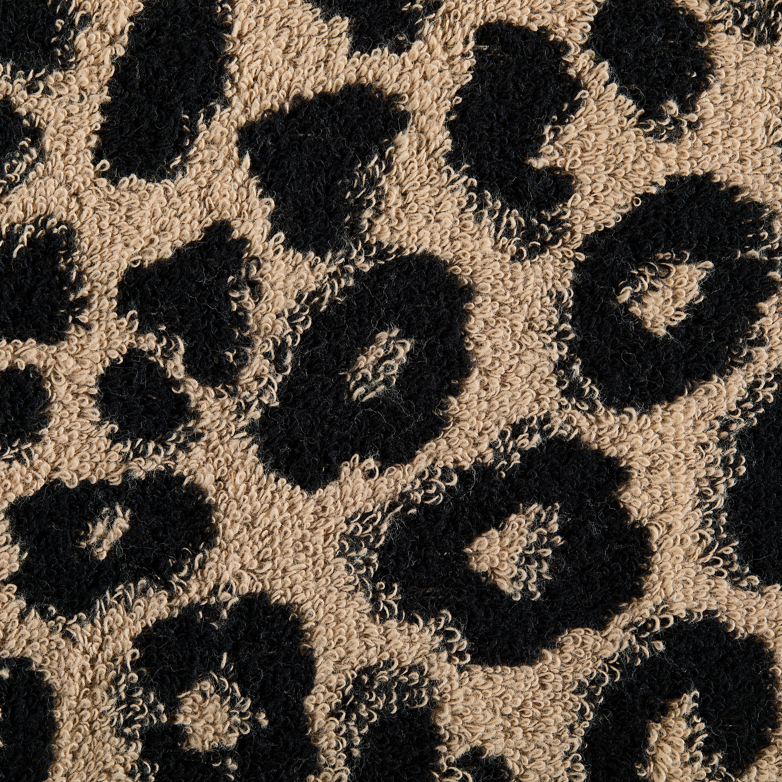 GÄSTETUCHSET Schwarz, Beige 30/50 cm  - Beige/Schwarz, Trend, Textil (30/50cm) - Dieter Knoll