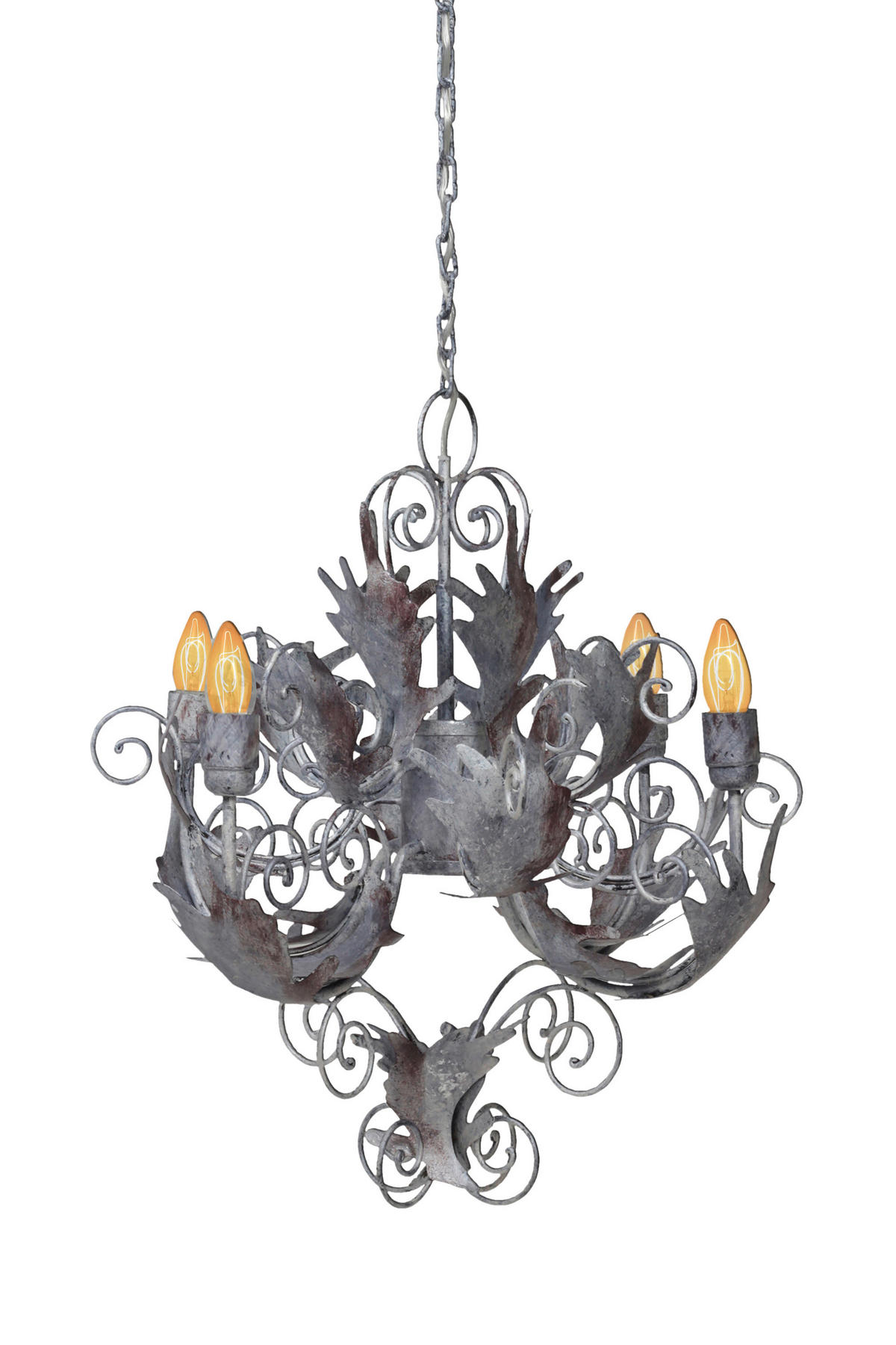 HÄNGELEUCHTE 67/61/61 cm    - Silberfarben, Trend, Metall (67/61/61cm) - Kayoom