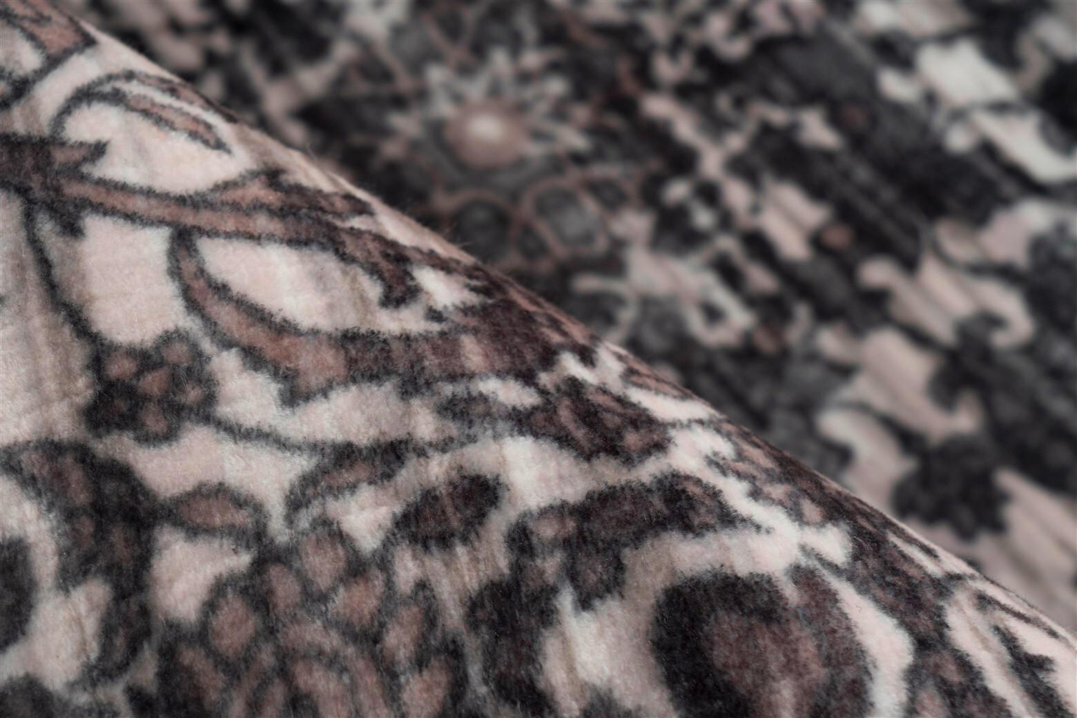 Thumbnail - Kayoom Teppich Saphira 500 Grau, Grau, Textil, Vintage, rechteckig, 80x150 cm, pflegeleicht, Teppiche & Böden, Teppiche,...