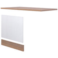 GESCHIRRSPÜLERFRONT 110/85/60 cm  in Weiß, Sonoma Eiche  - Weiß/Sonoma Eiche, KONVENTIONELL, Holzwerkstoff (110/85/60cm) - FlexWell