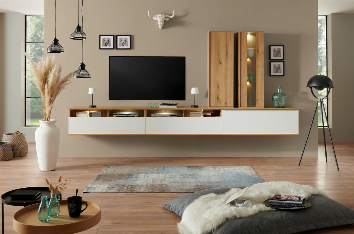 Comodă Tv 127,5/46/40 cm  - Modern, plastic/material pe bază de lemn (127,5/46/40cm) - Carryhome