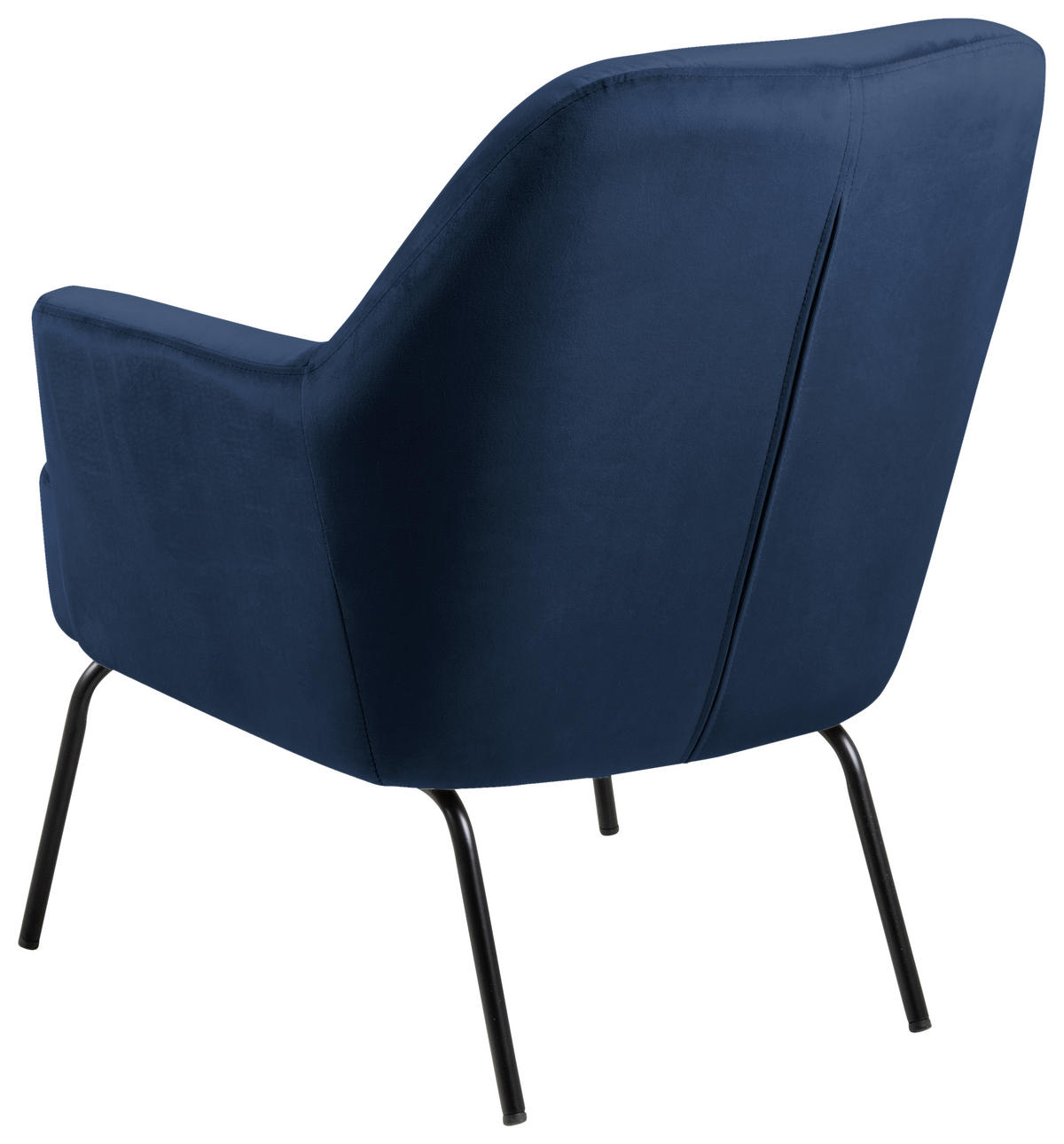 KŘESLO, textil, modrá - modrá/černá, Konvenční, kov/textil (75/83/75cm) - Livetastic