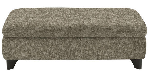 HOCKER in Textil Olivgrün  - Schwarz/Olivgrün, KONVENTIONELL, Textil/Metall (60/45/60cm) - Carryhome