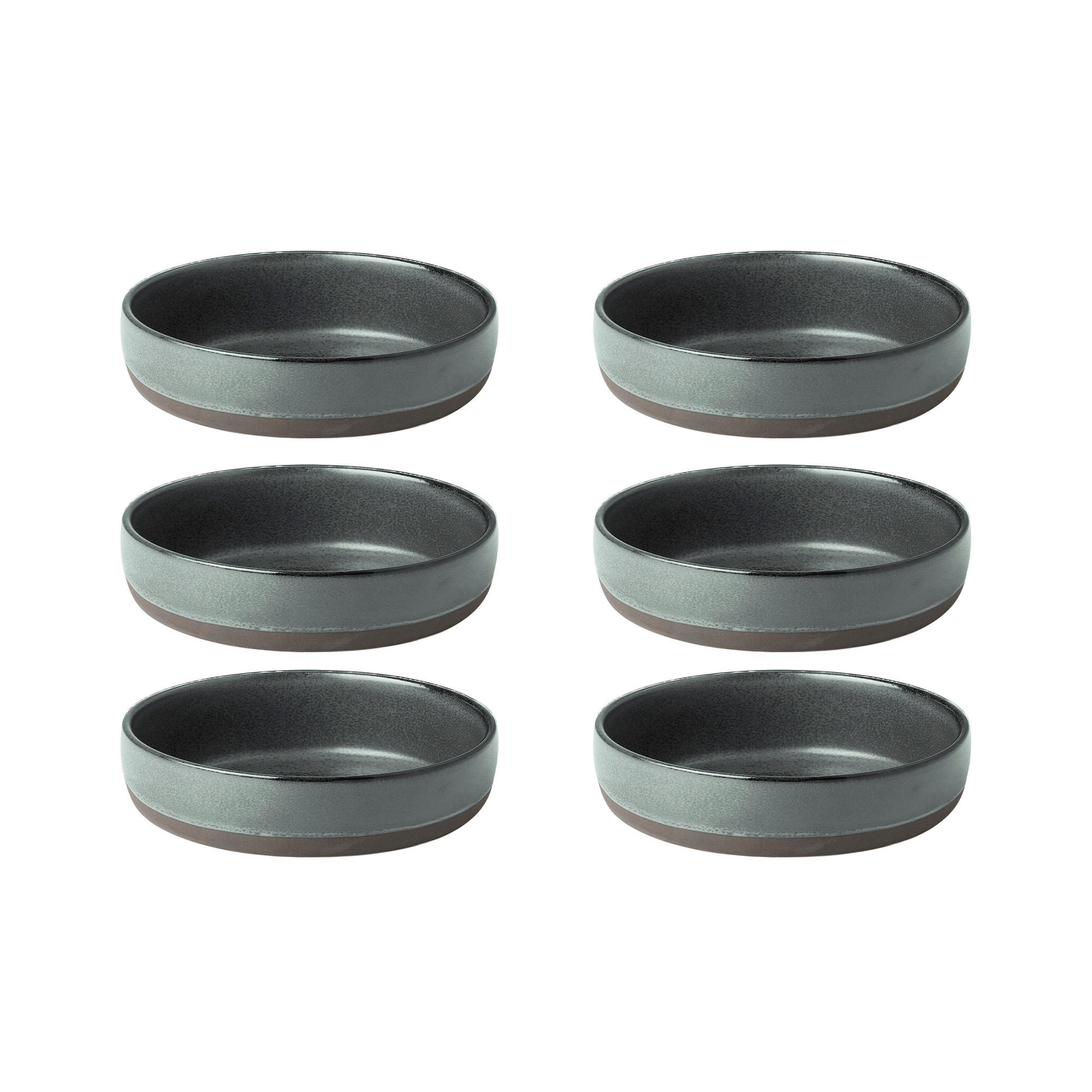 SUPPENTELLERSET RAW 6-teilig  - Grün, Basics, Keramik (19,4/4,5cm) - Aida