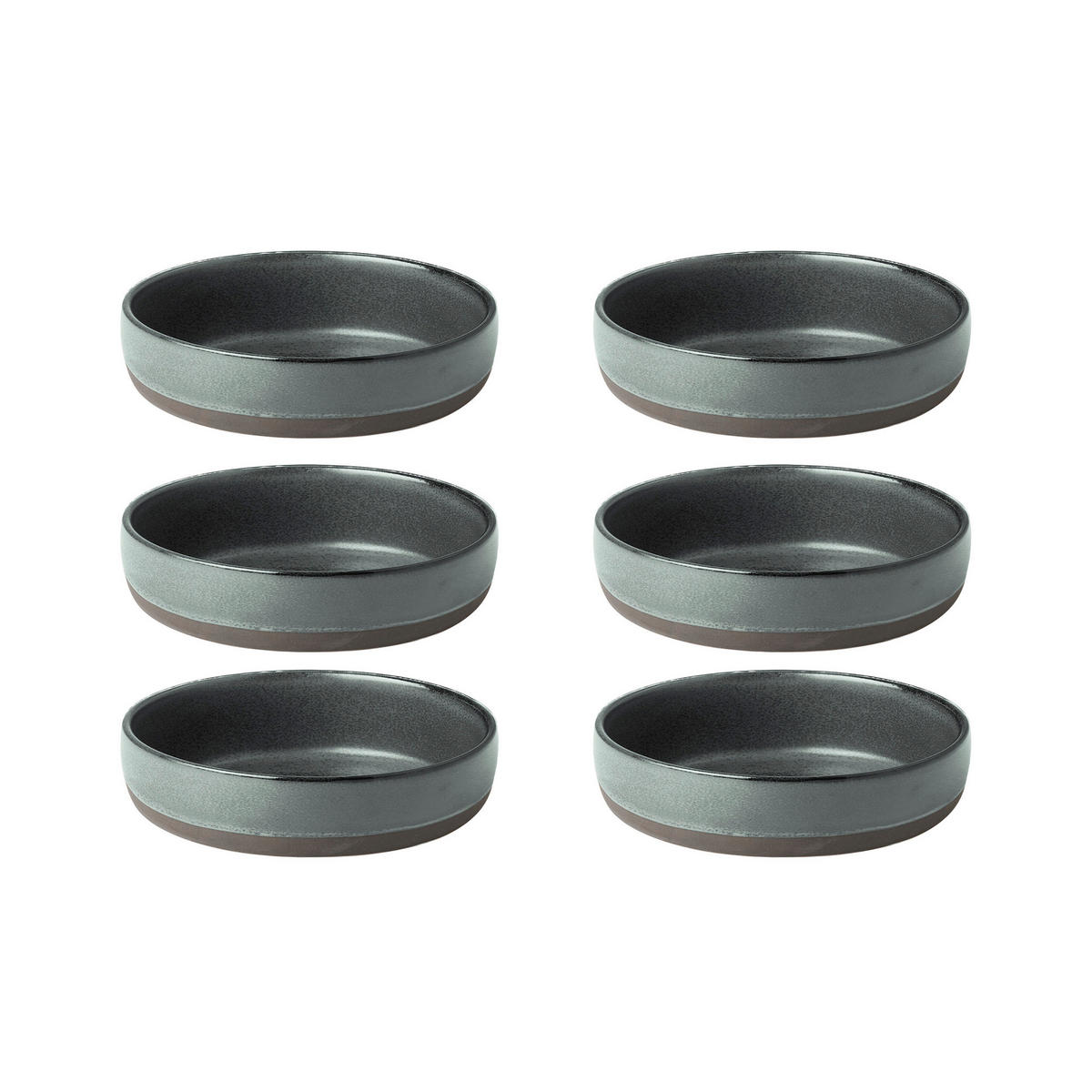 SUPPENTELLERSET RAW 6-teilig  - Grün, Basics, Keramik (19,4/4,5cm) - Aida