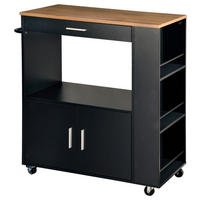 SERVIERWAGEN in Anthrazit, Eichefarben  - Eichefarben/Anthrazit, Basics, Holz/Holzwerkstoff (75/40/88cm) - Kesper