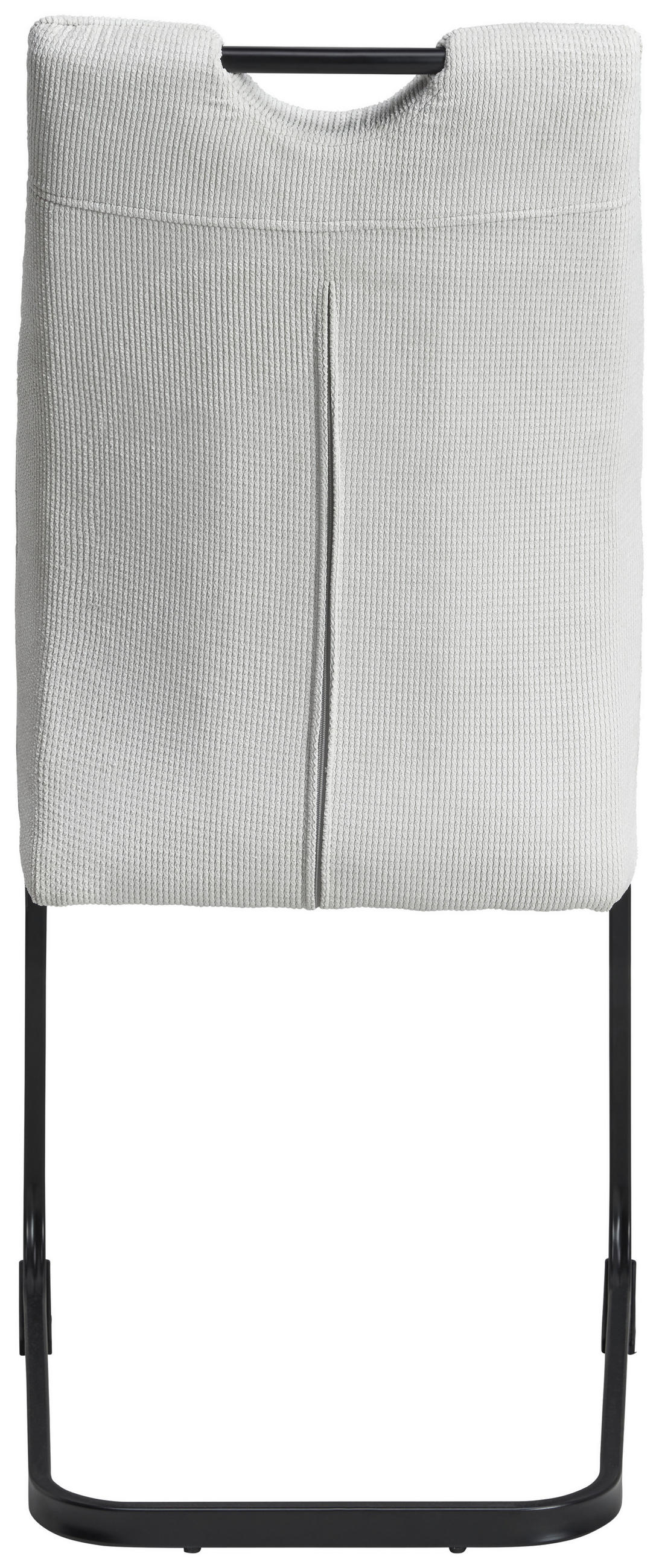 SCHWINGSTUHL  in Eisen Mikrofaser  - Beige/Schwarz, LIFESTYLE, Textil/Metall (44/96/59cm) - MID.YOU
