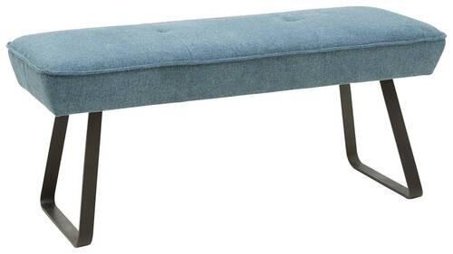 HOCKERBANK 118/50/51 cm   - Blau/Schwarz, Design, Holz/Holzwerkstoff (118/50/51cm) - Dieter Knoll