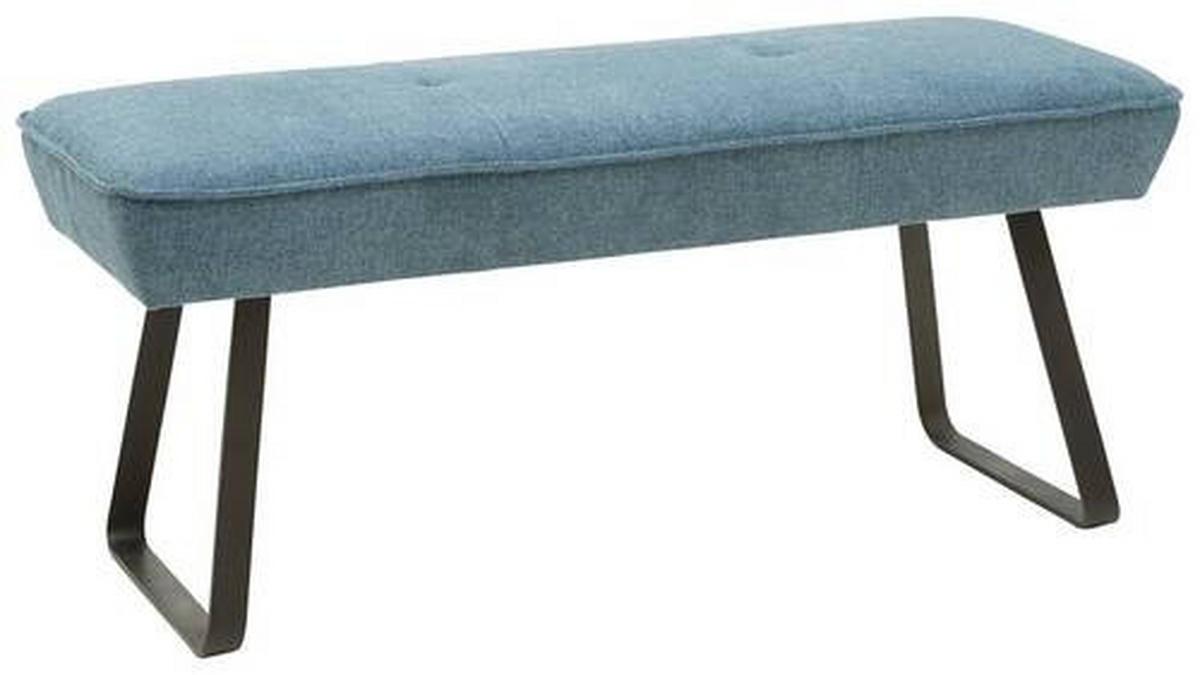 HOCKERBANK 118/50/51 cm   - Blau/Schwarz, Design, Holz/Holzwerkstoff (118/50/51cm) - Dieter Knoll