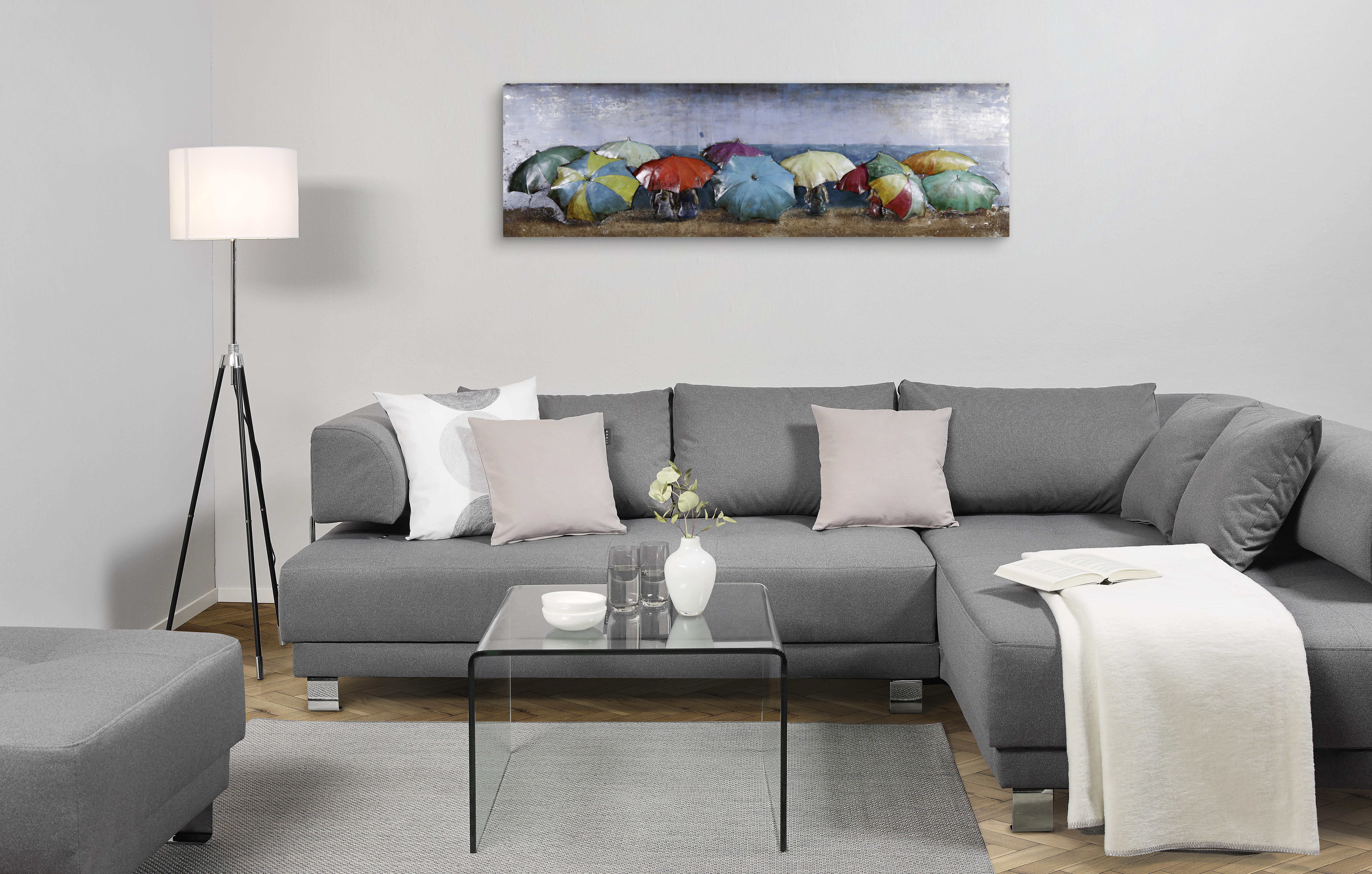KOVINSKA SLIKA  180/55 cm   - večbarvno, Basics, kovina (180/55cm) - Monee