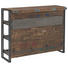 BAR, hnědá, černá - černá/hnědá, Design, kov/dřevo (140/105/52cm) BAR, hnědá, černá - černá/hnědá, Design, kov/dřevo (140/105/52cm)