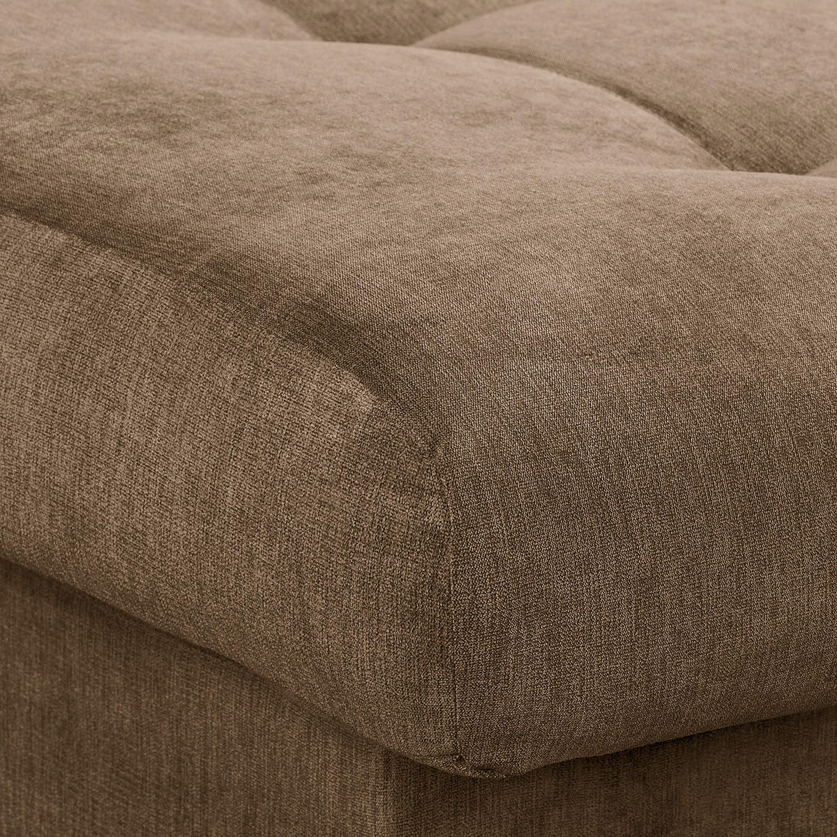 ECKSOFA Naomi Braun Mikrofaser Rückenkissen  - Schwarz/Braun, Design, Kunststoff/Textil (243/284cm) - P & B