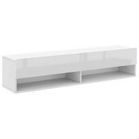 LOWBOARD DERBY  in 140/31,5/32,5 cm  - Weiß Hochglanz/Weiß, Design, Holzwerkstoff (140/31,5/32,5cm) - Livetastic