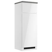 GERÄTEUMBAUSCHRANK 60/166/60 cm  in Grau, Weiß, Weiß Hochglanz  - Weiß Hochglanz/Weiß, LIFESTYLE, Holzwerkstoff (60/166/60cm) - Held