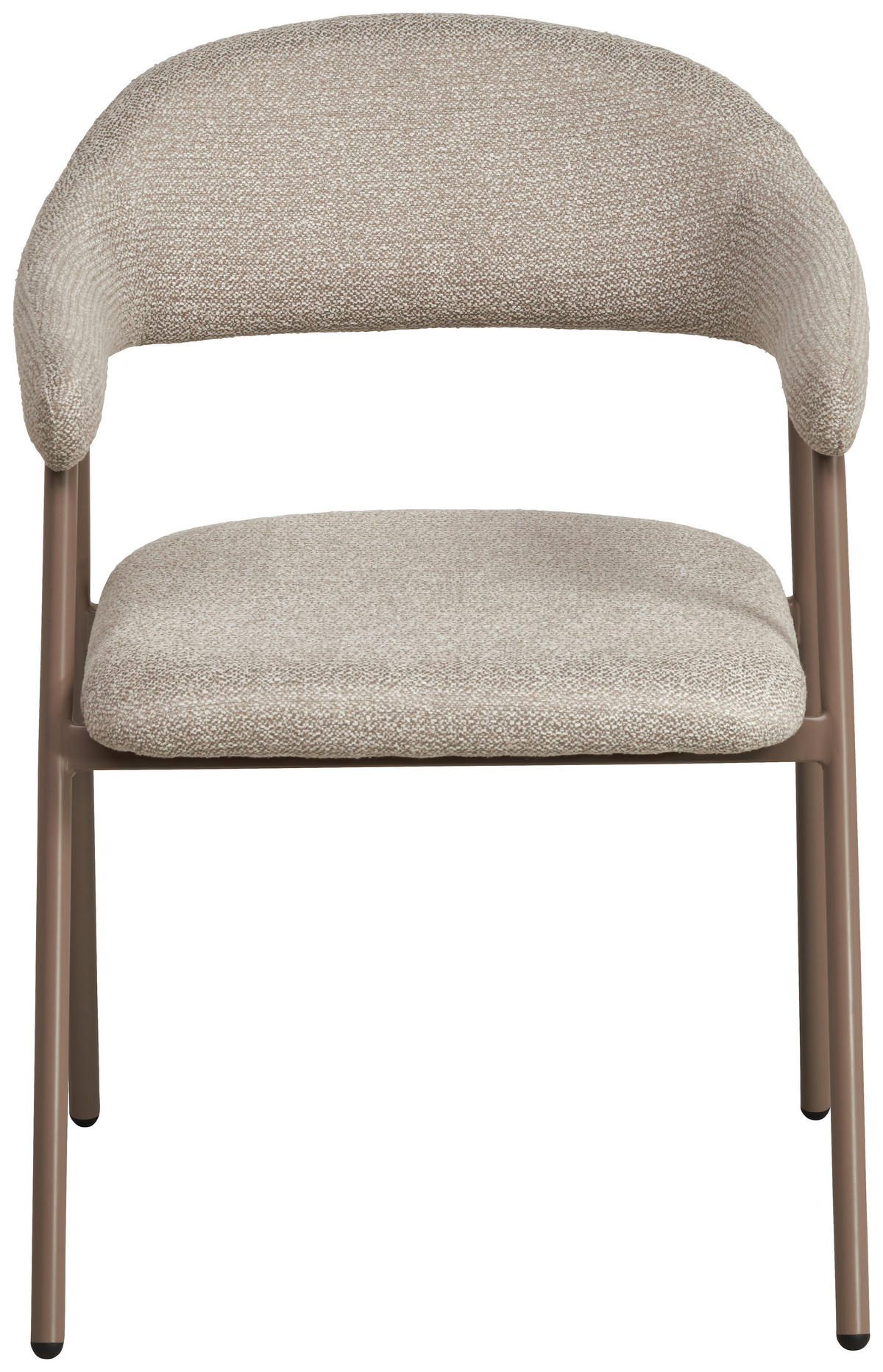 ARMLEHNSTUHL  in Eisen Webstoff  - Beige/Schwarz, MODERN, Textil/Metall (61/79/59cm) - MID.YOU