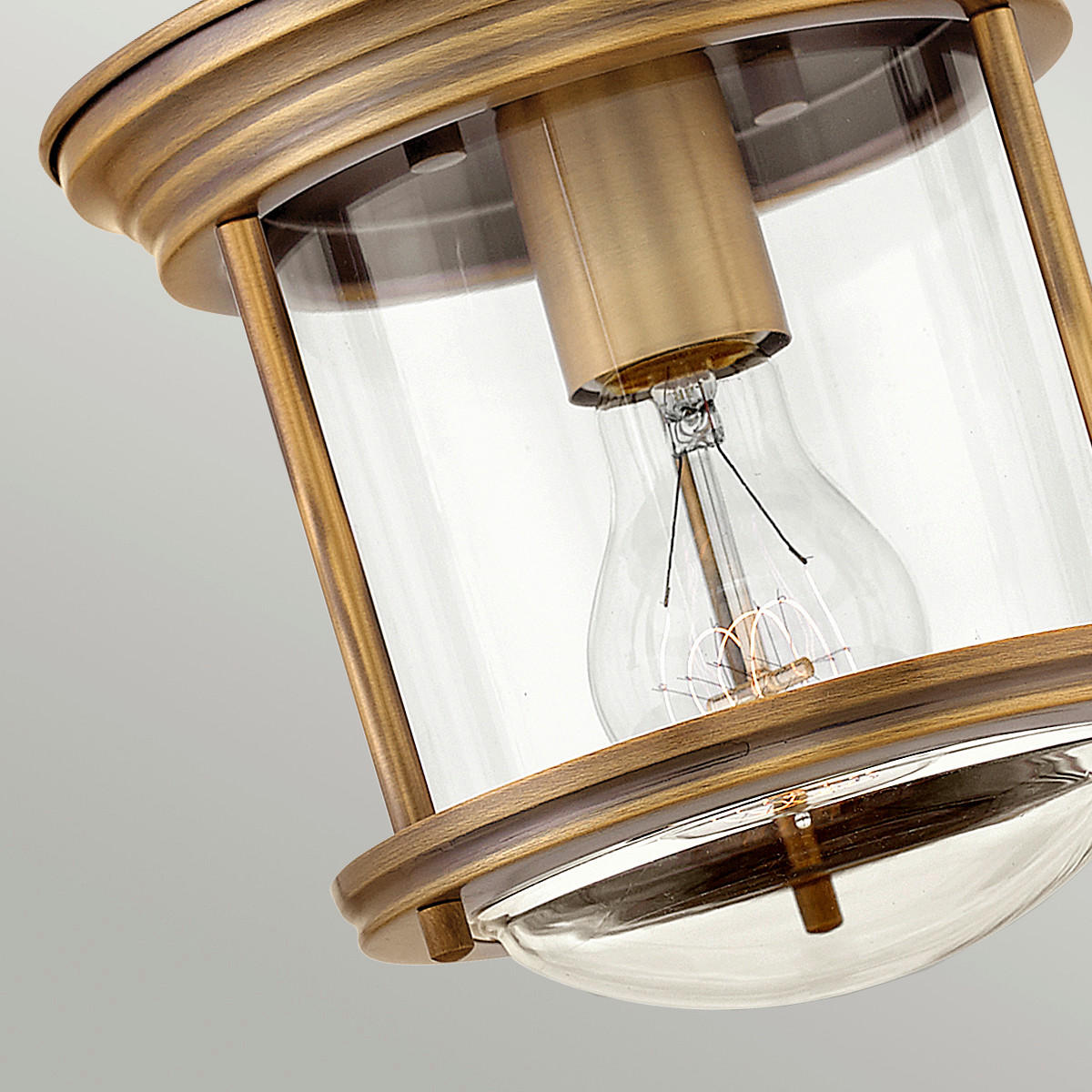 TAKLAMPA Elstead Hadrian 19.6/18.5 cm  - bronsfärgad, Klassisk, metall/glas (19.6/18.5cm) - Elstead Lighting