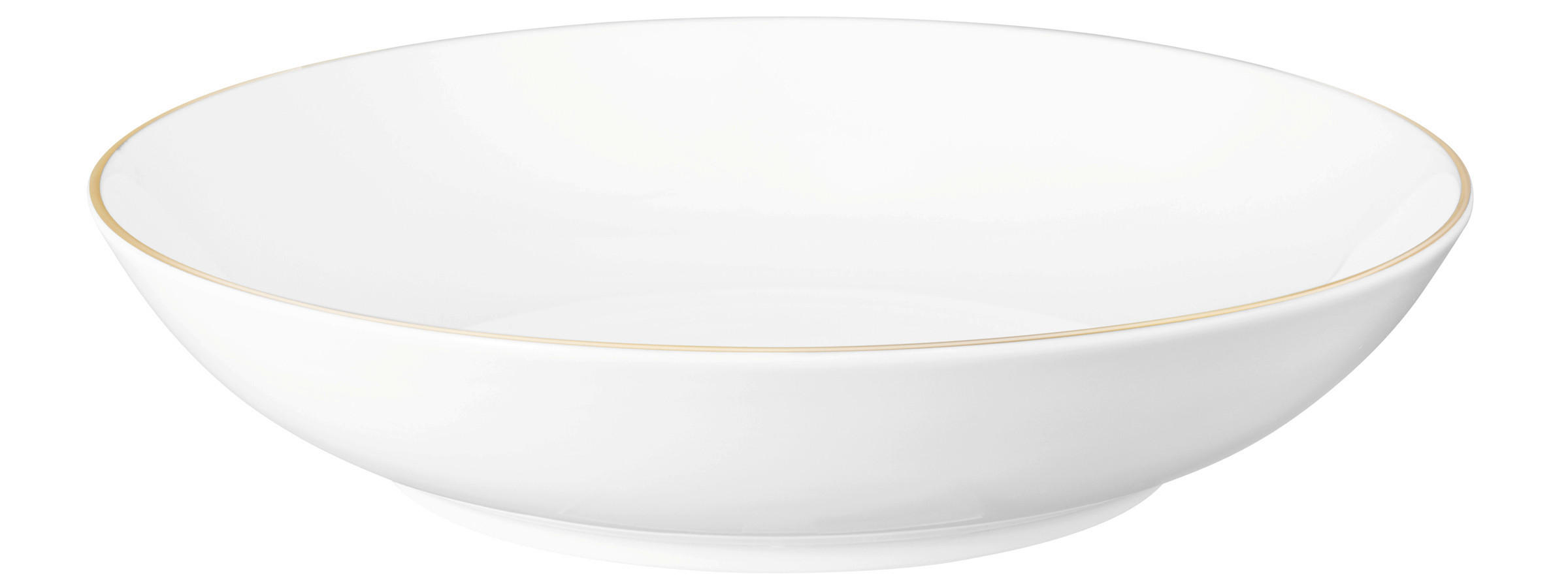 SUPPENTELLER Liberty Porzellan - Goldfarben/Weiß, Basics, Keramik (21cm) - Seltmann Weiden