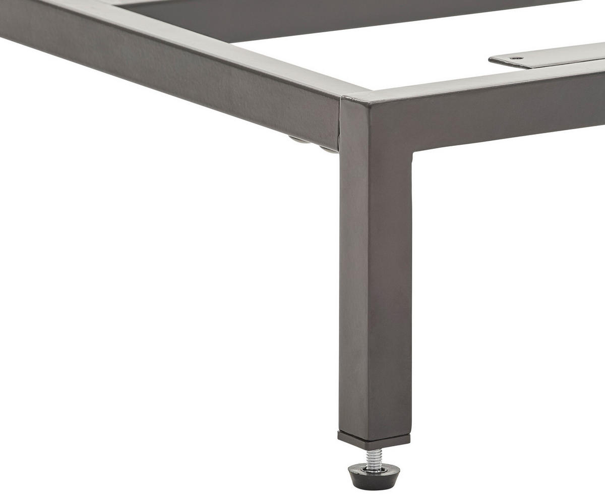 FUßGESTELL - Schwarz, Basics, Metall (135/13/40,5cm) - Novel