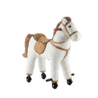 SCHAUKELPFERD - Ahornfarben/Weiß, Trend, Kunststoff/Textil (74/45/74cm) - My Baby Lou