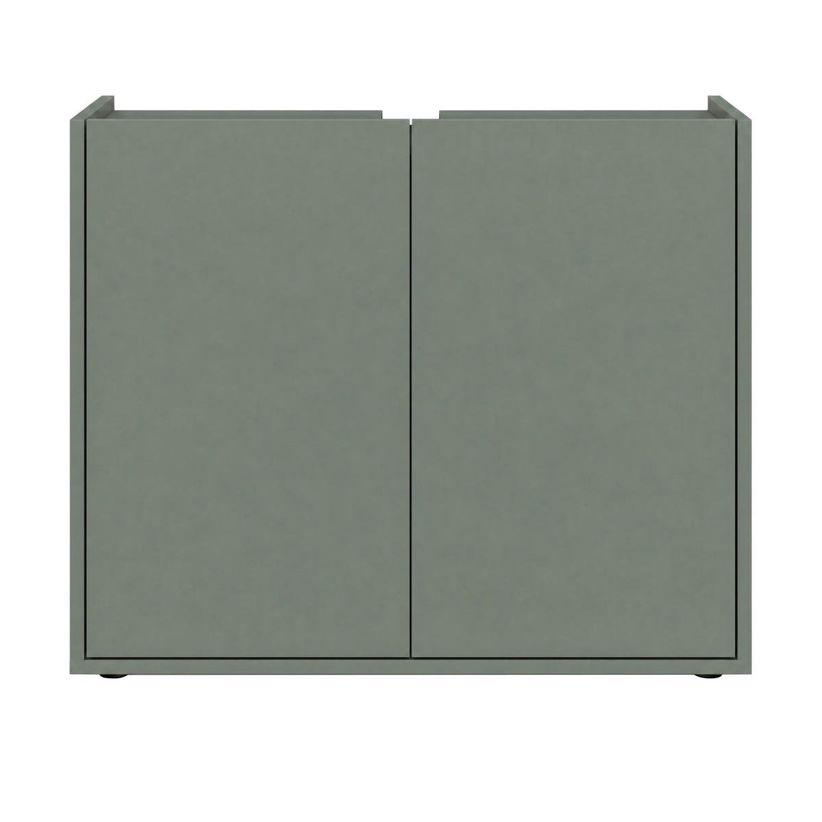 WASCHBECKENUNTERSCHRANK 80/62/35 cm  - Schilfgrün/Eichefarben, Trend, Holzwerkstoff/Kunststoff (80/62/35cm) - MID.YOU