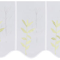 VITRÁZSFÜGGÖNY 70 cm  - fehér/zöld, Design, textil (70cm) - Esposa
