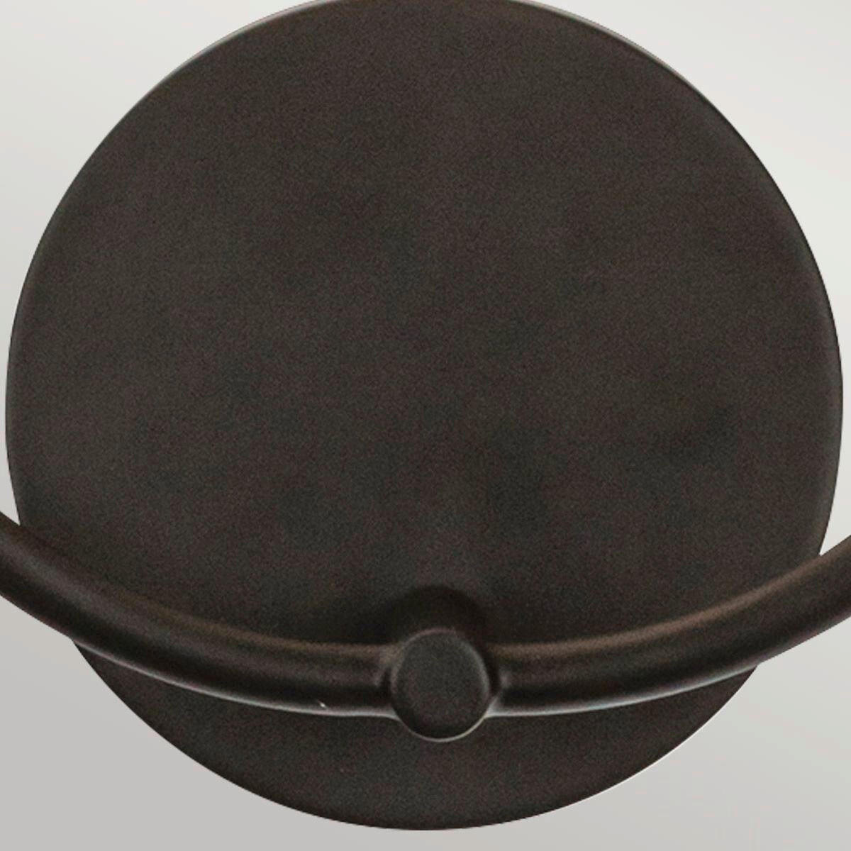 WANDLEUCHTE 30,5/29,2 cm   - Schwarz, KONVENTIONELL, Glas/Metall (30,5/29,2cm) - Elstead Lighting