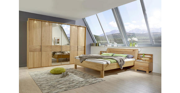 BETTANLAGE 180/200 cm in Eichefarben - Eichefarben, KONVENTIONELL, Holz/Holzwerkstoff (180/200cm) - Dieter Knoll