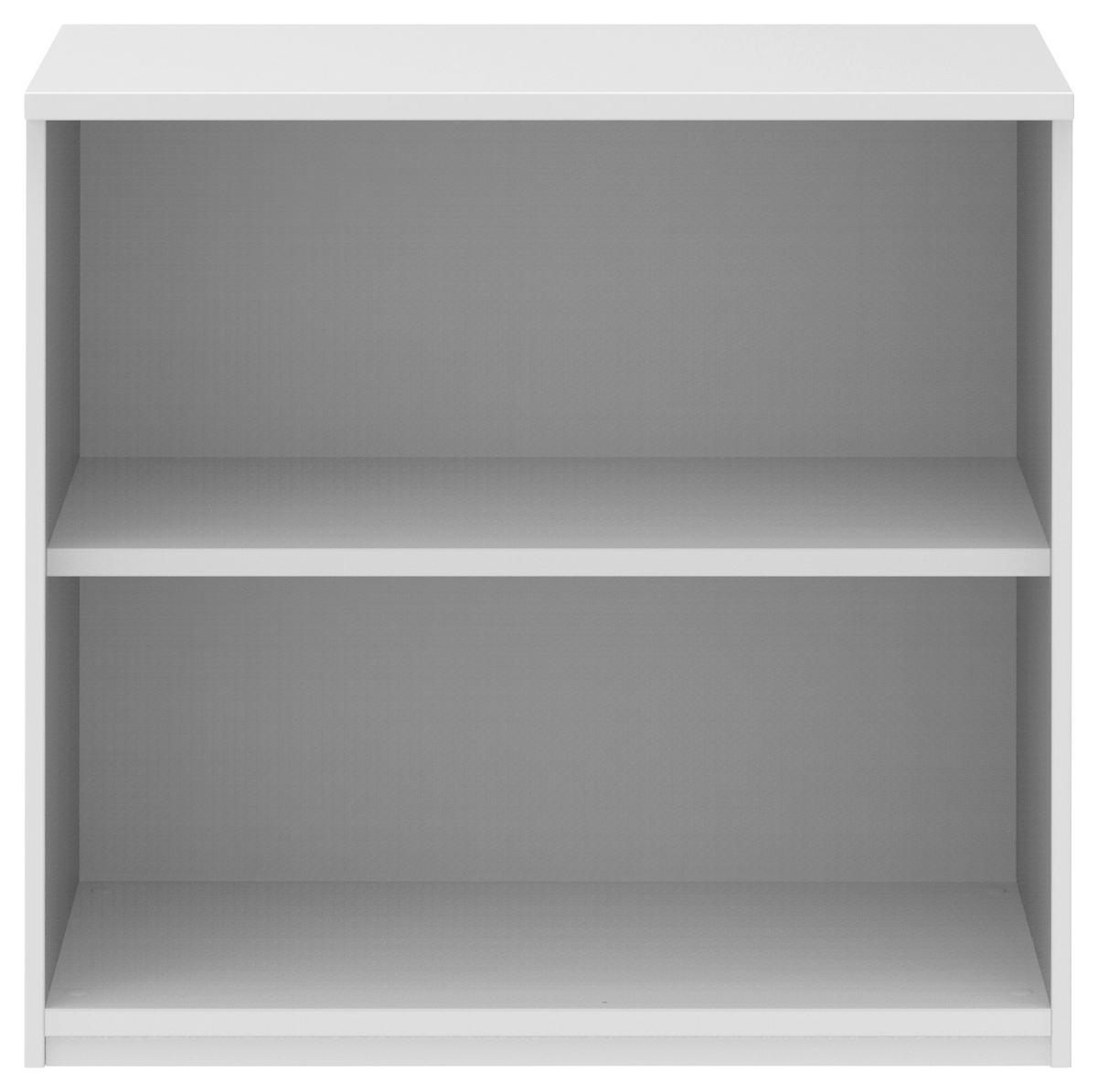 AKTENREGAL 80/76,5/43 cm  - Weiss, Konventionell, Holzwerkstoff (80/76,5/43cm) - Moderano