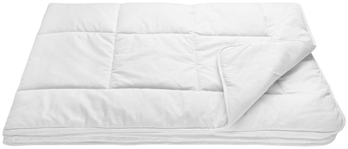 KAZETOVÁ PRIKRÝVKA, 140/200 cm, perie, páperie, borovica limbová - biela, Basics, textil (140/200cm) - Sleeptex