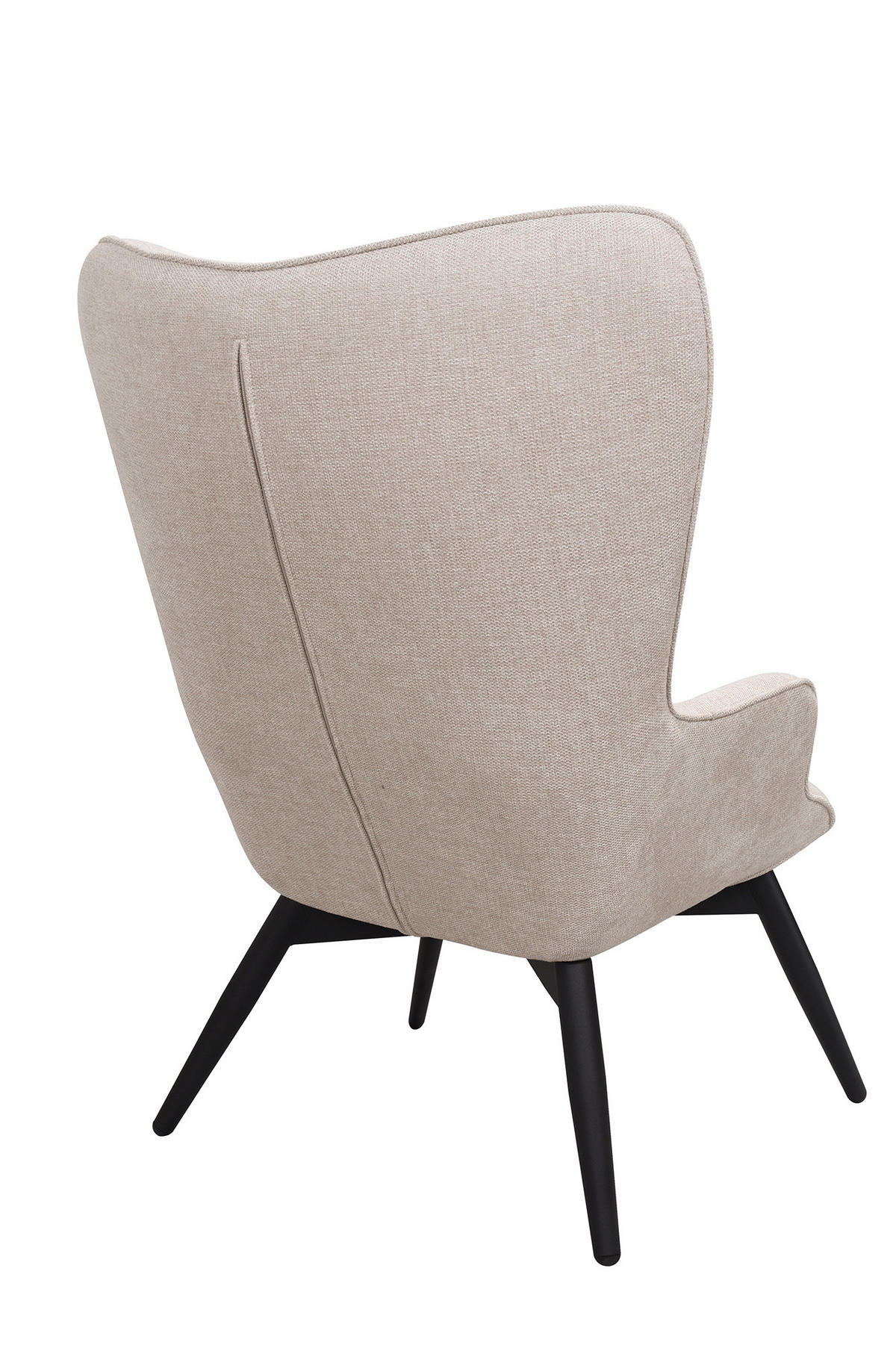 SESSEL in Struktur Beige  - Beige/Schwarz, MODERN, Textil/Metall (80/92/99cm) - Livetastic