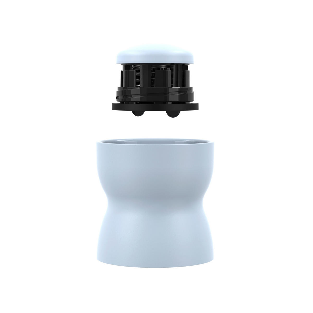 ISOLIERFLASCHE beYou 0,36L L  - Pastellblau, Basics, Metall (7,4/7,4/18,7cm) - Emsa