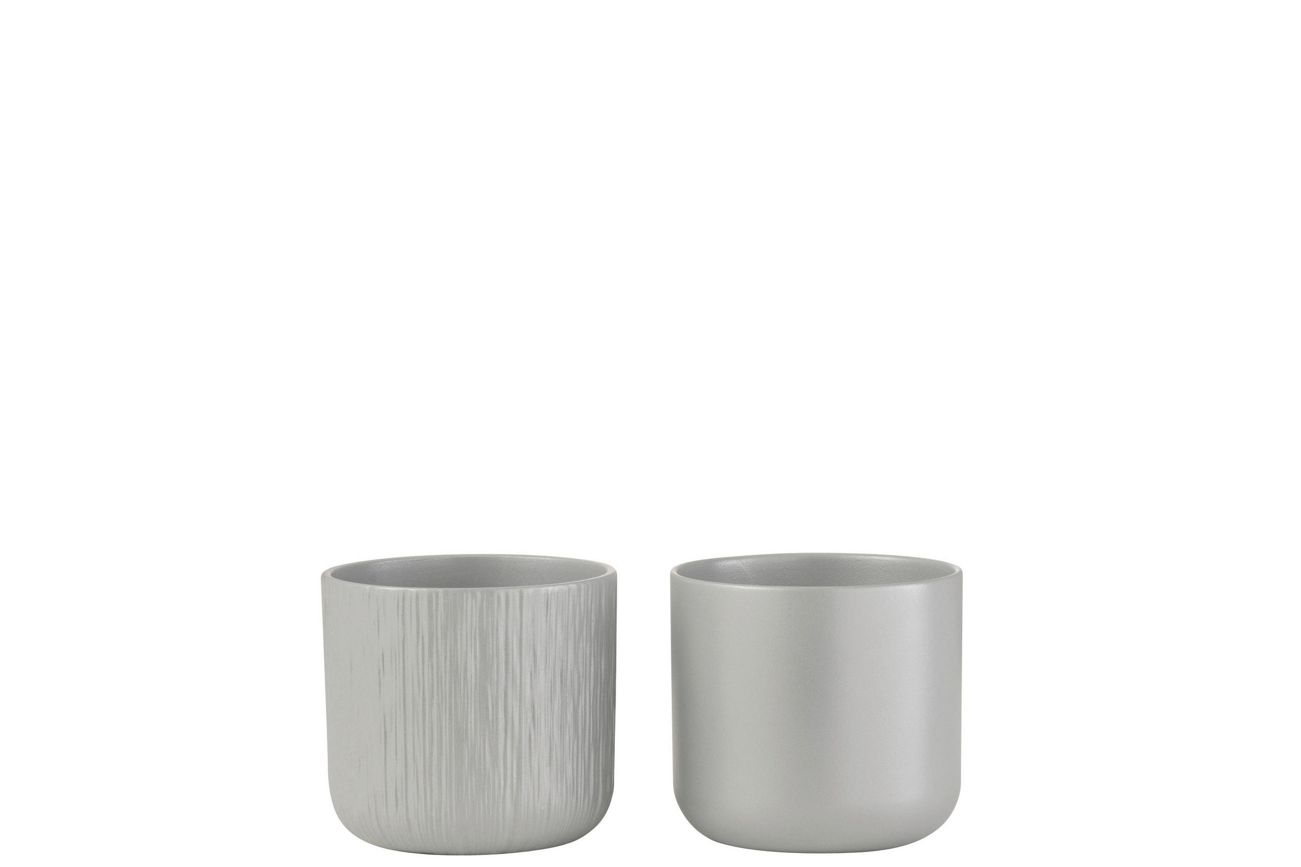 ÜBERTOPF - Grau, Basics, Keramik (13,5/13,5/12,5cm)