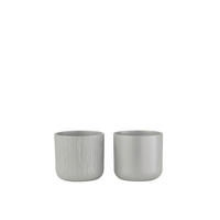 ÜBERTOPF - Grau, Basics, Keramik (13,5/13,5/12,5cm)