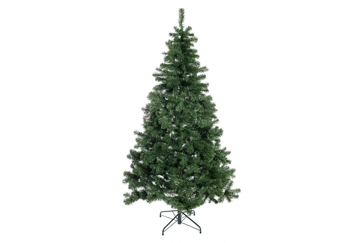 WEIHNACHTSBAUM 210 cm  - Waldgrün, Basics, Kunststoff/Metall (124/210cm)