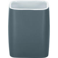 ZAHNPUTZBECHER Cubic  - Anthrazit, Basics, Keramik (7,6/9,5cm) - Kleine Wolke