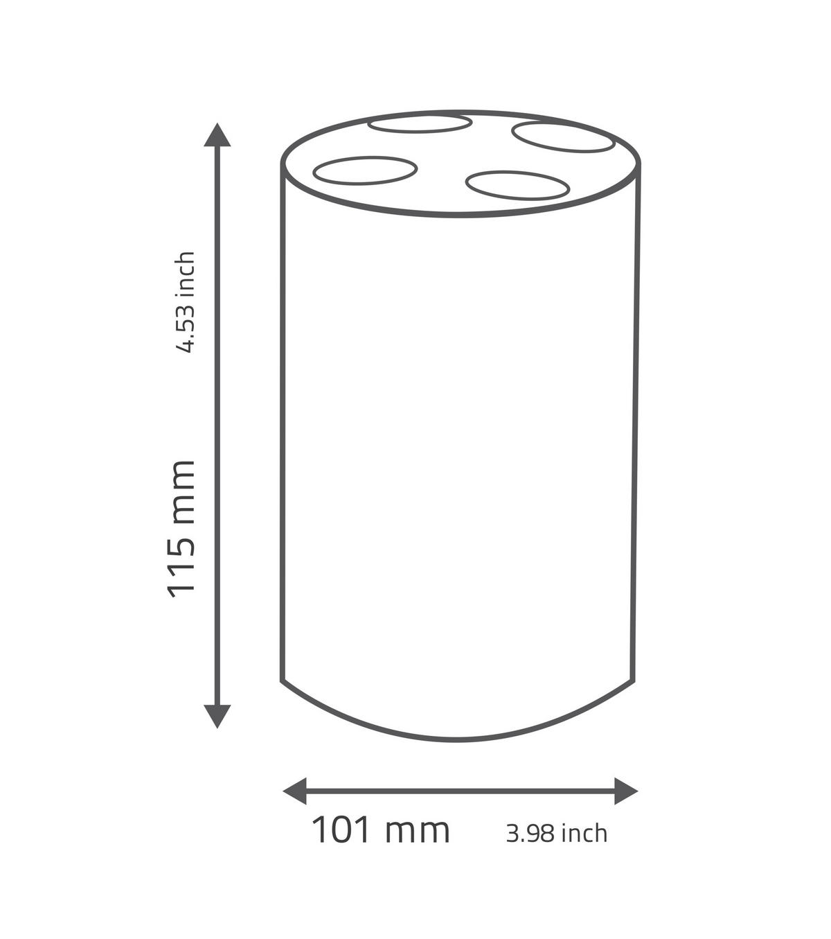 KELÍMEK NA ZUBNÍ KARTÁČEK černá - černá, Basics, plast (10,3/11,5/6,3cm) - Sadena