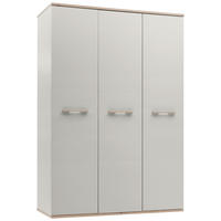 DREHTÜRENSCHRANK in Eichefarben, Hellgrau  - Eichefarben/Hellgrau, Konventionell, Holz/Holzwerkstoff (138/203/61,5cm) - Venda