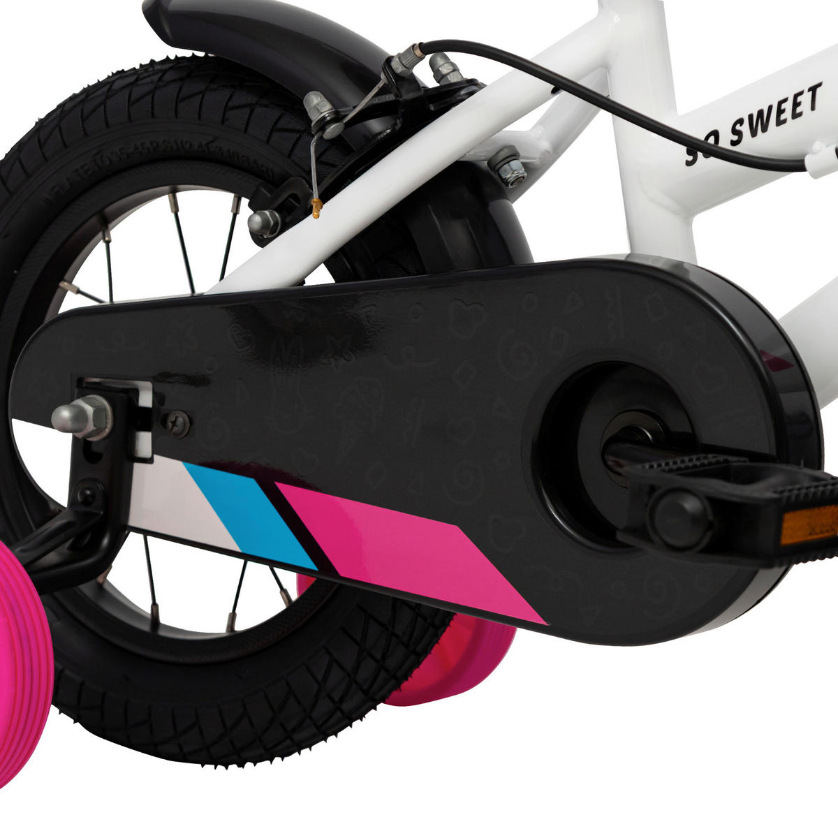 KINDERFAHRRAD 12 Zoll  - Weiß, Basics, Metall (51/72/85cm)