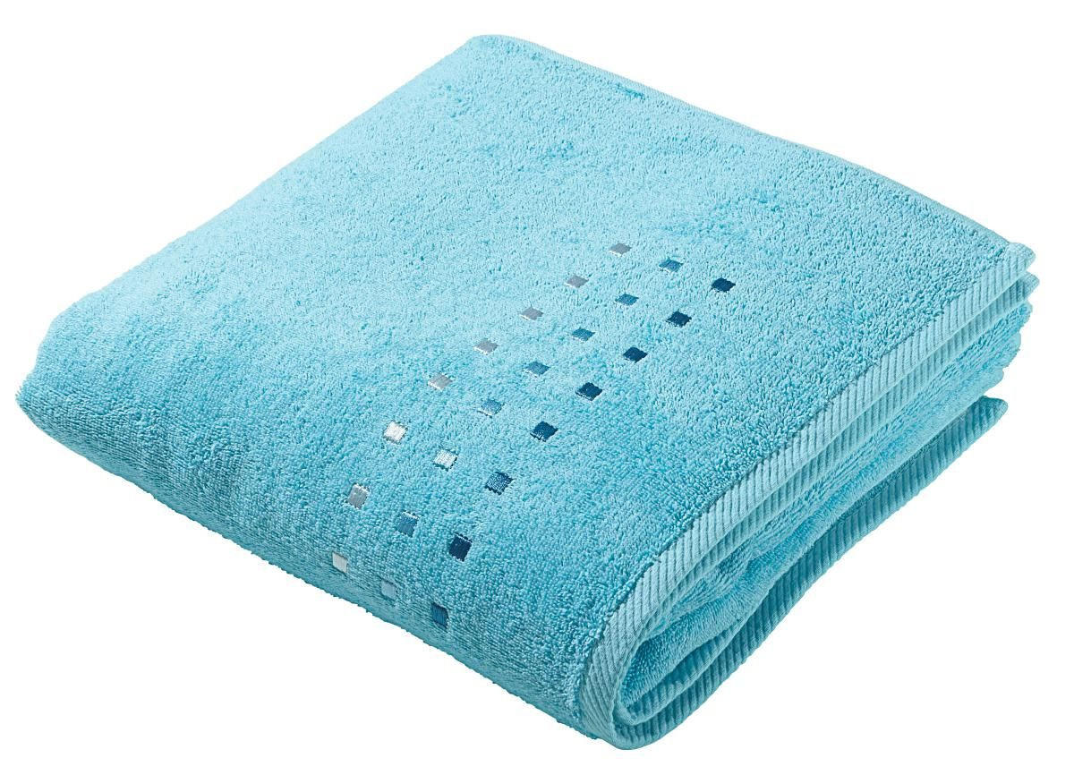 DUSCHTUCH Quattro 70/140 cm - Türkis, Basics, Textil (70/140cm) - Esposa